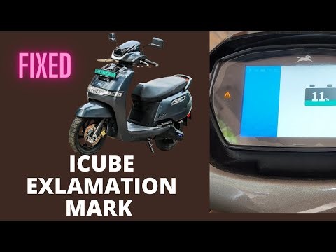 TVS #iqube electric scooty ! exclamation mark error not working #fixed
