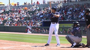 First spring hit in an Atlanta Braves uni. The first of many for Matt Olson. | FanDuel Sports Network South