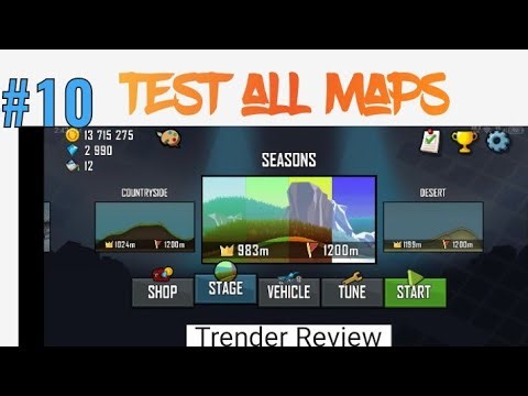 Test All Maps|Hill climb racing episode 10