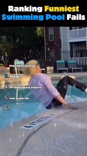 Ranking Funniest Swimming Pool Fails