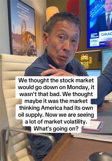 We thought the stock market would go down on Monday, it wasn’t that bad. We thought maybe it was the market thinking America had its own oil supply. Now we are seeing a lot of market volatility. What’s going on? #EduTok #tiktoklearningcampaign #stockmarket #oilprices #financialliteracy