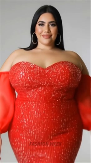 Plus Size Redefining Shining Party Wear Fashion Collection Dress