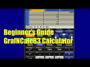 Beginner's Guide GrafNCalc83 Calculator.