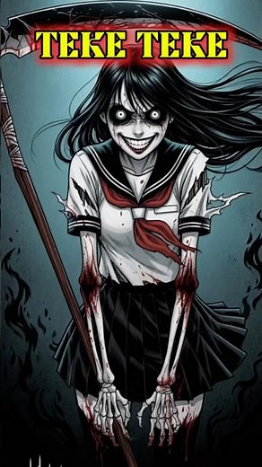 Teke Teke: She Was Cut in Half by a Train | Japan Urban Legend👻👺 #teketeke #terrifyingtales