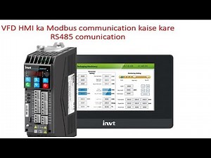 Invt HMI modbus comunication with invt VFD! Gd27 vfd Rs485 communication