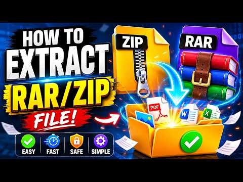 How To Extract ZIP & RAR Files (Beginner's Guide 2026)