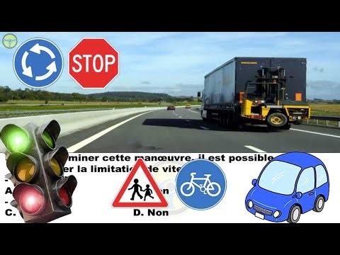 2023 Nouveau examen code de la route France 😍 test théorique permis de conduire serie 4