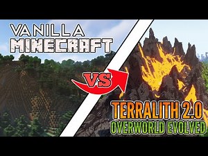 Terralith 2.0 vs Vanilla Minecraft 1.18 | 4K