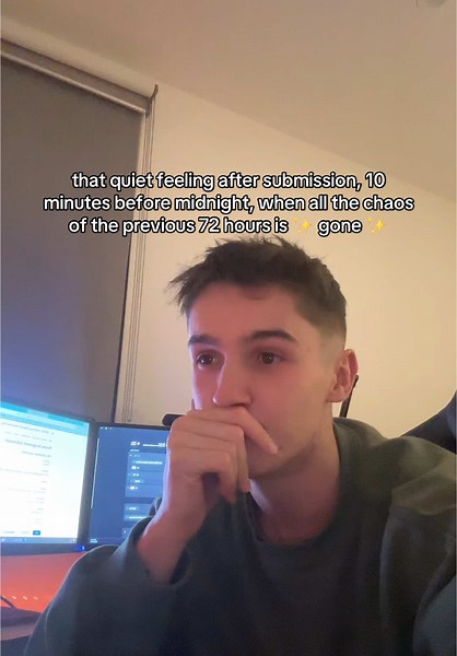 The Calm After Submission: An Architecture Student's Relief