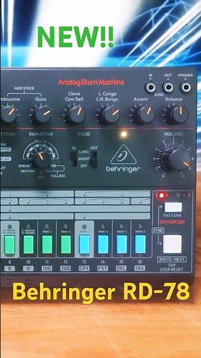 BEHRINGER RD-78 | ANALOG RHYTHM BOX, ROLAND CR-78 REVISITED (AND EXPANDED)