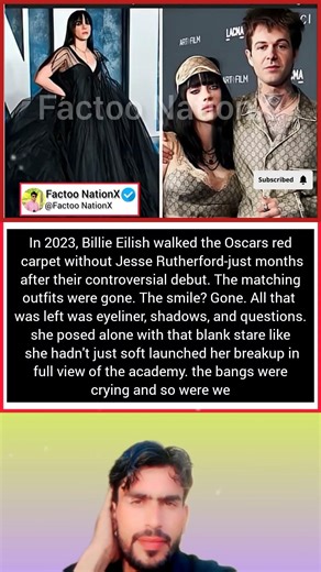 Billie Eilish Walks the Oscars Alone—Fans Think the Breakup with Jesse Rutherford Was Just Confirmed