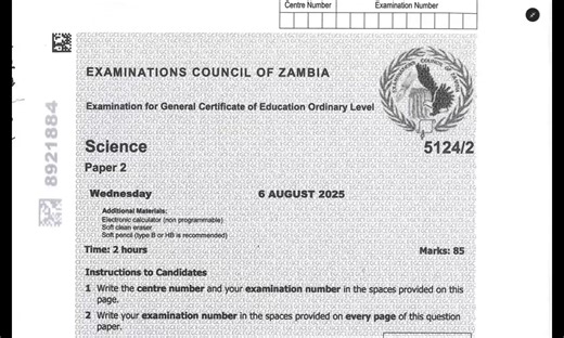 2025 GCE SCIENCE P2 || CHEMISTRY || | Royd Unique Banji-The Digital Tutor