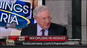 "They never thought this guy was going to win, they were going to do everything they could to keep him from winning... They should be in jail for abusing their authority." Steve Forbes slammed the FBI and CIA after newly uncovered text messages between FBI officials Peter Strzok and Lisa Page suggest a possible coordination between high-ranking officials at the Obama White House, CIA, FBI, Justice Department and former Senate Democratic leadership in the early stages of the investigation into al