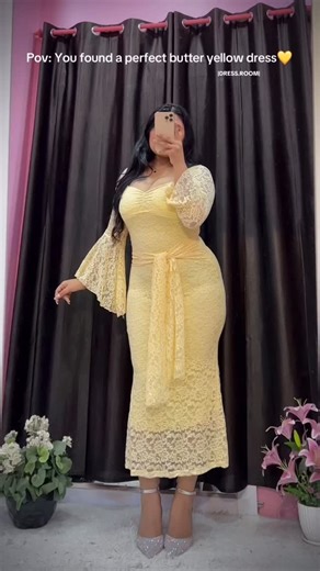 Dress Room on Instagram: "Soldout ❌❌ Pov: you found a perfect butter yellow dress💛 Color: black, white and butter yellow Size: regular to plus size Order now via instagram dm or visit our store for more #plussizefashion #dressroom #fashionstyle #shopnow #foryou #fyp #curvyfashion #shippingworldwide✈️🌎 #bodycondress"