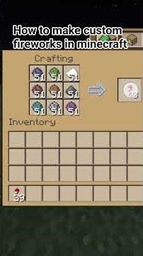 how to make custom fireworks in minecraft