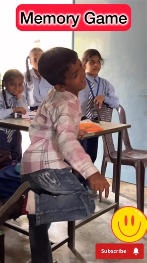 12K views · 47 reactions | 易✨ Fun Classroom Memory Game! Kids are having a blast testing their memory skills while learning in a playful way!  Perfect activity to boost focus, observation, and recall power  #MemoryGame #KidsLearningFun #ClassroomActivity #BrainBoostingGame #LearningThroughPlay #TeacherLife #SchoolFun #KidsGames #ActivityForKids #KittuzWorld | Renu Bala | Facebook