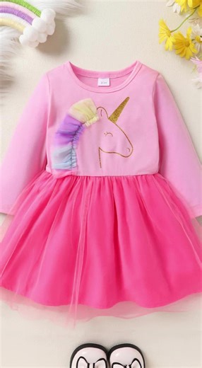 Stop scrolling! This sweet unicorn mesh dress is a must-have for your girl 🦄 #kidsfashion #babygirls #kidclothes #pinkpromdress #babypinkdress #girlyoutfits #kiddiestyles #TikTokMadeMeBuyIt #LittleGirlFashion #KidsFashion #UnicornDress #GirlsPartyDress #GradientDress #MeshDress #UnicornParty #CasualKidsWear #ToddlerFashion #LittleGirlElegantDress #KidsUnicornOutfit #DailyKidsFashion #CutestKidOutfit #PrincessDress #GirlMomLife #TikTokShopJumpstartSale #TinyC