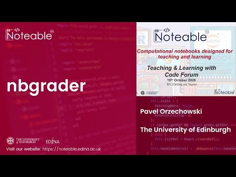 Better Coding Assignments: Jupyter + Noteable for Auto-Grading & Feedback with nbgrader