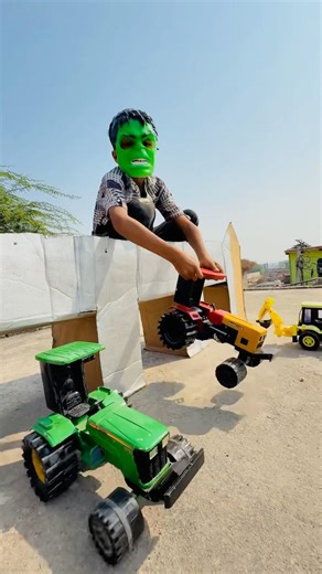 Remote Control Jcb And Dumper Truck tractor Unboxing And Testing Short Video #ytshorts #shorts