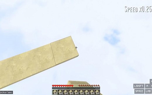 《Minecraft》sidewalk 侧面走搭 Derpbridging原型搭法