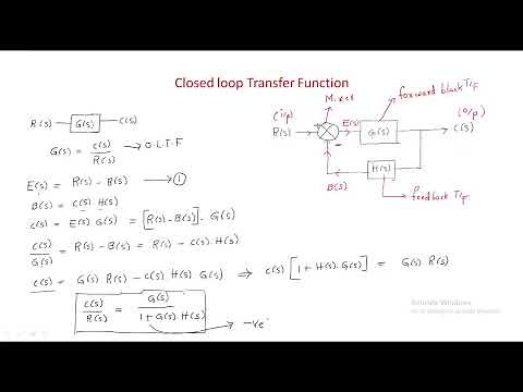 Closed Loop Transfer Function | CS | Control Systems | Lec -06
