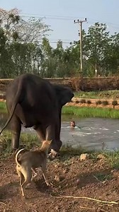 Heartwarming moment elephant helps 'drowning' owner from water | The Sun