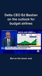 254K views · 827 reactions | Ed Bastian, Delta CEO, discusses the outlook for budget airlines. | CNBC | Facebook