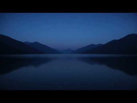 🌌Midnight Blue Mountain Lake | Blue Ambience | Blue Nightlight