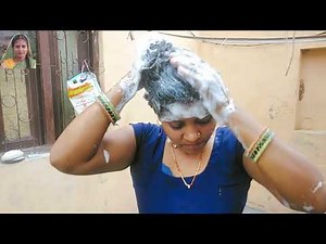how to wash long hair properly with Easy trick at home | Desi Hair Washing Vlog