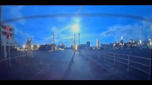 Driver's dash cam captures bright meteorite streaking across the night sky over Japan