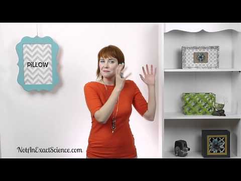 Pillow in Baby Sign Language, ASL