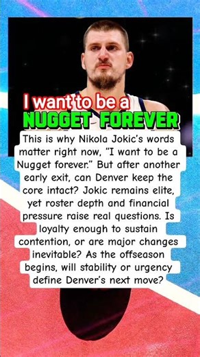 Jokic Loyalty Tested Again #NikolaJokic #Nuggets