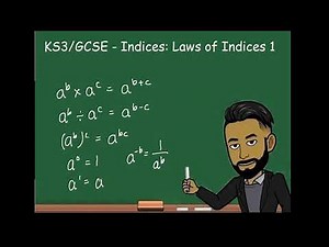 KS3/GCSE Maths - Indices : Laws of Indices Part 1 (Basic Rules)