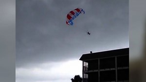 Parasailing accident caught on video