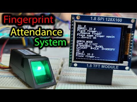ESP32 S3 Fingerprint Check In System with TFT Display and CSV Logging