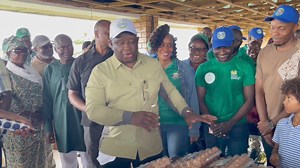 2.1K views · 60 reactions | Happening Now in Masiaka Big Accomplishment, History Made Today. H. E. President Bio Harvesting his Farm at Masiaka. | Unity Broadcasting | Facebook