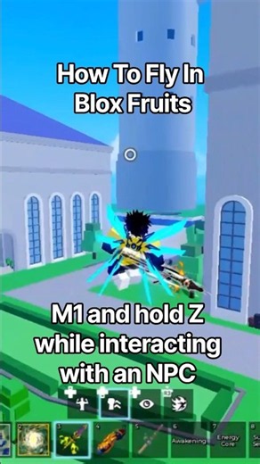 How To Fly In Blox Fruits | #bloxfruits #roblox #fly