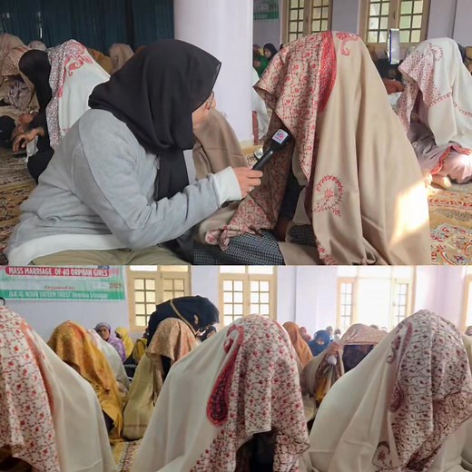 Mass Marriage Brings Smiles to 40 Underprivileged Girls in #Srinagar — A Heartwarming Ceremony at Al Noor Yateem Trust,#Bemina | Report by: Mohrefat Shabir Acc no: 0736010100000180 Call No: 7006600824, 9419005321 #fblifestyletyle #fbviralpost2025シ | Kashmir Pride