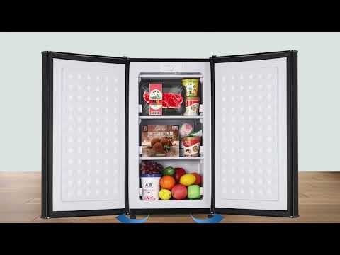 Maine Mini Upright Freezer 3.6 Cu Ft - Compact Freezer with Reversible Door for Home & Dorms