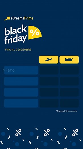 Trova prezzi incredibili per voli e hotel con eDreams Prime: prenota prima che finiscano. | eDreams