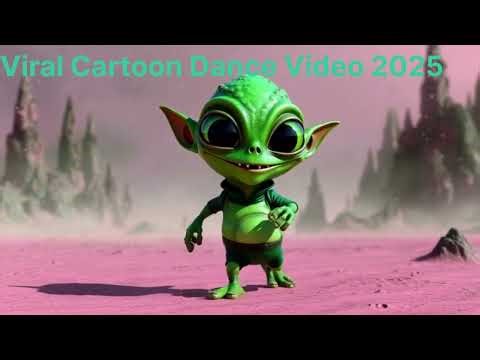 Alien Funny Dance | 3D Green Alien Dance | Viral Cartoon Dance Video 2025