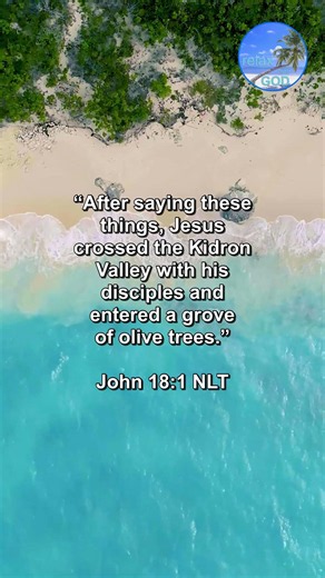 Jesus crossed the Kidron Valley - ‭‭John‬ ‭18‬: ‭1‬ ‭NLT‬‬