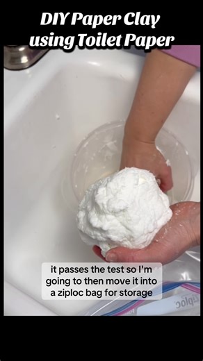 That Art Teacher on Instagram: "Toilet Paper Clay | Two Ingredient Easy Clay DIY Ideas Use toilet paper, elmer’s glue (and water) to create the easiest DIY paper mache toilet paper clay! The fibers of the toilet paper make it great for sculpting, and the ingredients are probably already at your house. I used one roll of toilet paper (which cost .70 cents) and a little less than 8 ounces of Elmer’s school glue. You can use this at home for beginner clay projects or in the classroom for an afforda