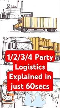 1PL/2PL/3PL/4PL Explained in 60sec #logisticsandsupplychainmanagement
