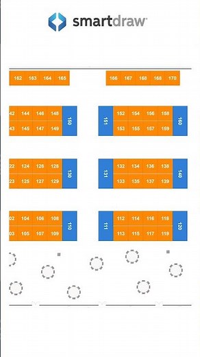 Trade Show Layout with SmartDraw #eventplanner #tradeshows #tradeshowbooth