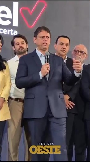 URGENTE: TARCÍSIO DECLARA APOIO À CANDIDATURA DE FLÁVIO BOLSONARO