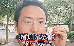 精通MSA的30个要点