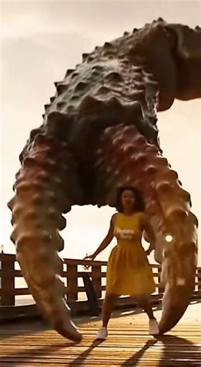 Crab Attack - Pier's Last Stand A Battle Against the Claw 😱🦀💥 #movie #action #horror #netflix #crab