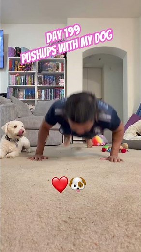 Doing pushups with my dog #pushupchallenge #motivation #positivevibes #cutedog #doglove #dogtrainer