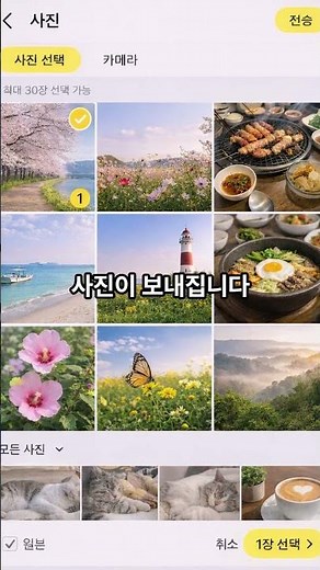 카톡 사진 보내는 방법 | 1분이면 됩니다 #카카오톡 #카톡사진보내기 #스마트폰사용법 #시니어스마트폰 #휴대폰기초